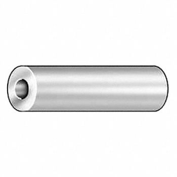 GRAINGER APPROVED Spacer Round Aluminum 1in L PK10, 6MZC0