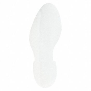 BRADY Floor Tape White 3 1/2 inx12 in Foot, 6N806
