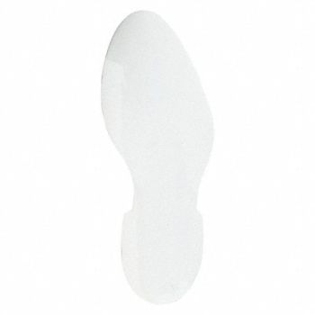 BRADY Floor Tape White 3 1/2 inx12 in Foot, 6N807