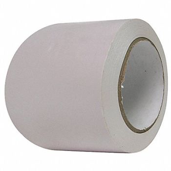 CONDOR Floor Tape White 3 inx108 ft Roll, 6N821
