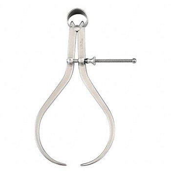 STARRETT Outside Spring Caliper 8 In Solid Nut, 6NAY8