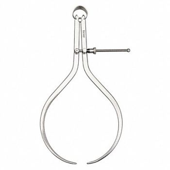 STARRETT Outside Spring Caliper Stl Quick-Spring, 6NAZ9