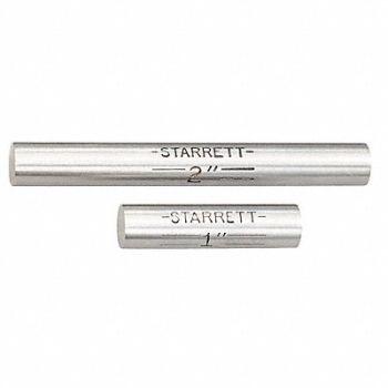 STARRETT End Measuring Rod Set 1/4 In Dia 2 Pcs, 6NCA0