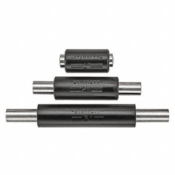 STARRETT End Measuring Rod Set 1/4 In Dia 3 Pcs, 6NCA1
