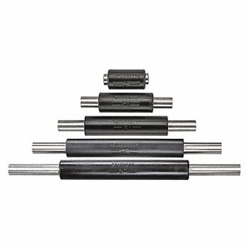 STARRETT End Measuring Rod Set 1/4 In Dia 5 Pcs, 6NCA2
