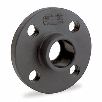 GRAINGER APPROVED Flange 2 in Schedule 80 Socket Gray, 6ND38
