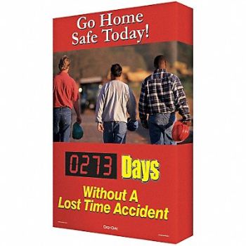 ACCUFORM Electronic Scoreboard 28in x 20in Black, 6NDK3