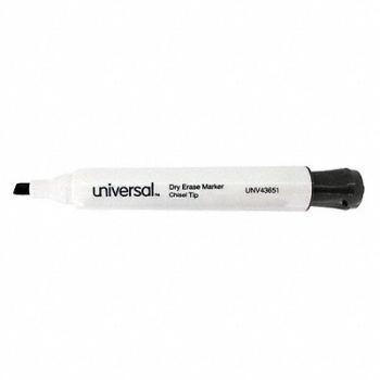 UNIVERSAL Dry Erase Marker Chisel PK12, 6NDZ7