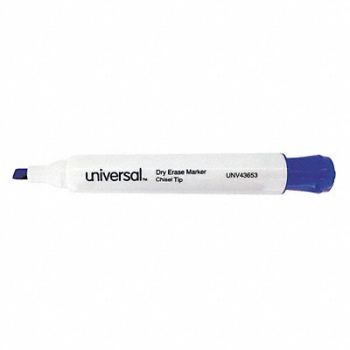 UNIVERSAL Dry Erase Marker Chisel PK12, 6NDZ8