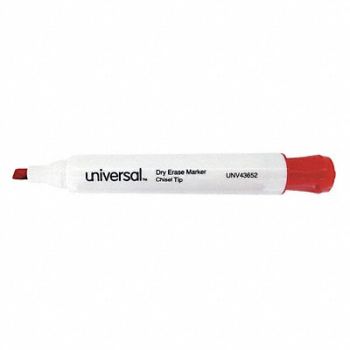 UNIVERSAL Dry Erase Marker Chisel PK12, 6NDZ9