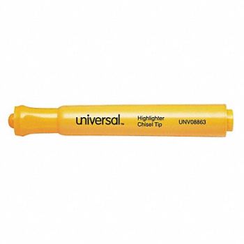UNIVERSAL Highlighter Tank Chisel Fl Orange PK12, 6NEA9