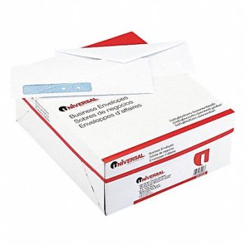 UNIVERSAL Window Envelope Gummed Flap PK500, 6NER0