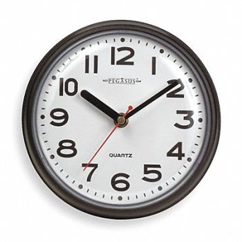GRAINGER APPROVED Wall Clock Analog Battery, 6NN64