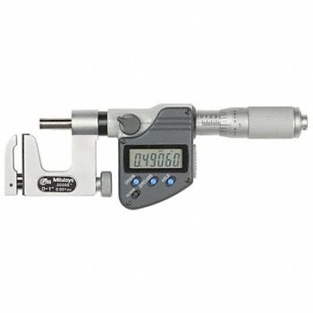 MITUTOYO Digital Micrometer Uni-Mike 1 In SPC, 6NPZ0
