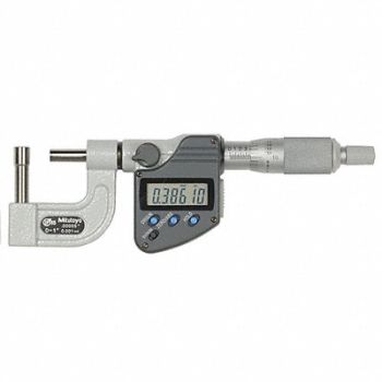 MITUTOYO Digital Micrometer Tube 0 to 1 In SPC, 6NPZ3