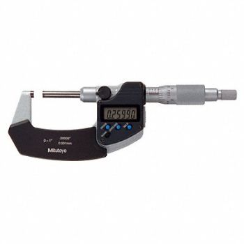 MITUTOYO Digital Micrometer Non-Rotating 1 In SPC, 6NPZ4