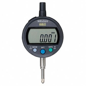 MITUTOYO Digital Indicator 0 to 12.7mm Range Flat, 6NRA1