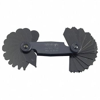 MITUTOYO Radius Gauge Set, 6NRD1