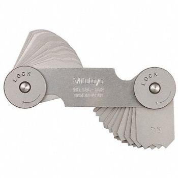 MITUTOYO Radius Gauge Set, 6NRD2