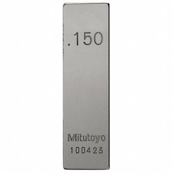 MITUTOYO Gage Block Rect Steel 0.150 In ASME 0, 6NRE2