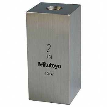 MITUTOYO Gage Block Square Steel 2.00 In ASME 0, 6NRF1