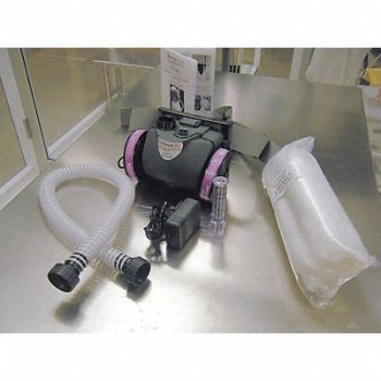 ILC DOVER PAPR System Full Hood Clear Belt-Mount, 6NTW9