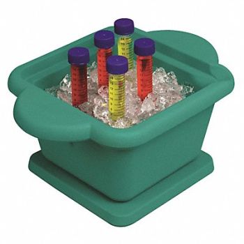 HEATHROW SCIENTIFIC Ice Pan Square 1L Green, 6NUE8