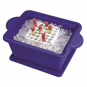 HEATHROW SCIENTIFIC Ice Pan Square 4L Blue, 6NUE9