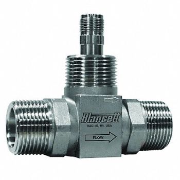 BLANCETT Flowmeter Turbine 50GPM 1 In MNPT, 6NZT6