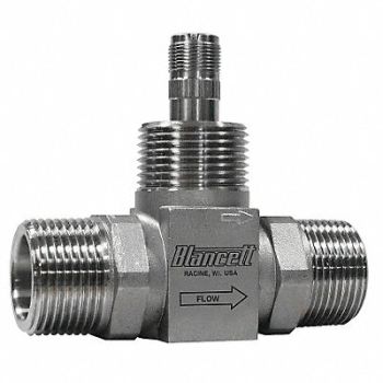 BLANCETT Flowmeter Turbine 180 GPM 2 In MNPT, 6NZT8