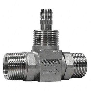 BLANCETT Flowmeter Turbine 400 GPM 2 In FNPT, 6NZT9