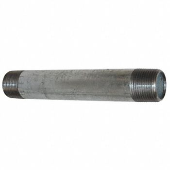 GRAINGER APPROVED Nipple 1/8 . 12 . Galv Welded Steel, 6P933