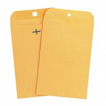 UNIVERSAL Manila Envelopes 9-1/2 H 6-1/2 W PK100, 6PDP3