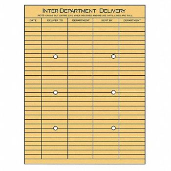 UNIVERSAL Interoffice Envelopes 13 H 10 W PK100, 6PDR0