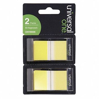 UNIVERSAL ONE Sticky Flags 1 x 1-3/4 PK100, 6PDU8