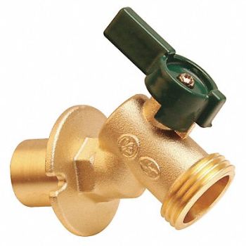 GRAINGER APPROVED Sillcock Quarter Turn Brass 3/4 Solder, 6PDZ3