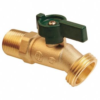 GRAINGER APPROVED Hose Bibb Quarter Turn 3/4In Brass, 6PDZ9