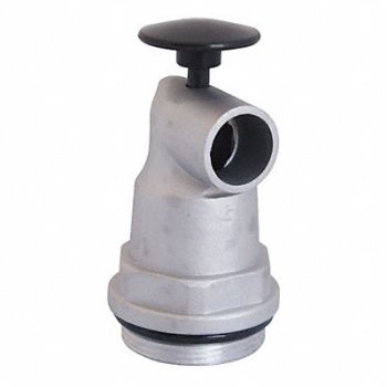 GRAINGER APPROVED Drum Tap Aluminum Silver NPT, 6PFN5