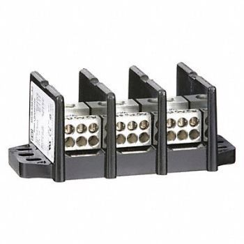 SQUARE D Power Distr Block Al/Cu 600V AC/DC, 6PGG0
