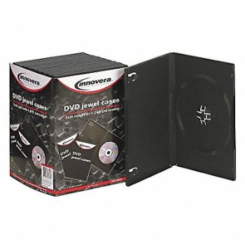 INNOVERA DVD Standard Jewel Case Black PK10, 6PKL4