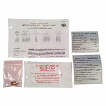 DAYTON Gas Conversion Kit LP to NG Drill Sz #6, 6PPT8