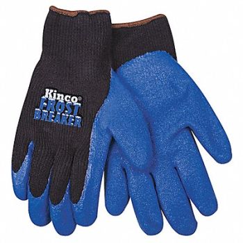 KINCO Coated Gloves L Black/Blue PR, 717K21