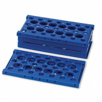 HEATHROW SCIENTIFIC Rack Blue PK2, 6PTK6
