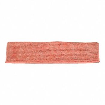 TOUGH GUY Mop Pad Orange Microfiber, 6PVU1