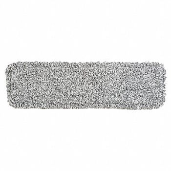 TOUGH GUY Mop Pad Gray Microfiber, 6PVU4