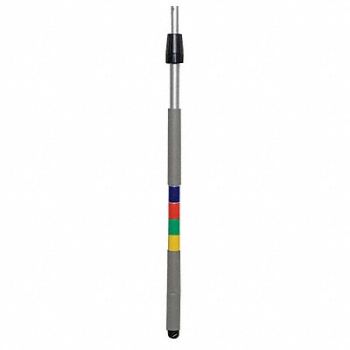 TOUGH GUY Telescoping Pole 60 in L Silver, 6PVX3