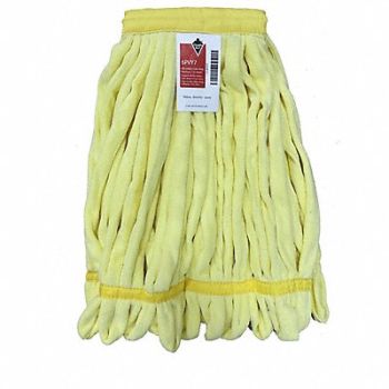 TOUGH GUY Wet Mop Yellow Microfiber, 6PVY7