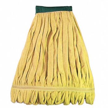 TOUGH GUY Wet Mop Yellow Microfiber, 6PVZ1