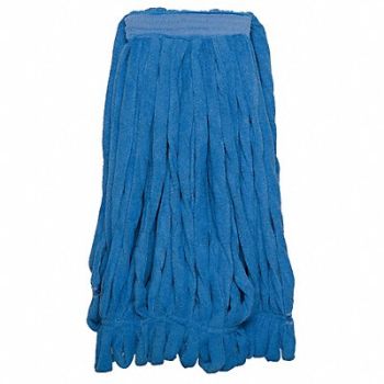 TOUGH GUY Wet Mop Blue Microfiber, 6PVZ3
