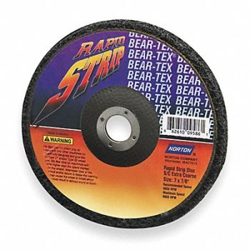 NORTON Non-Woven Dep Center Disc 4 1/2 in Dia, 6PZ19